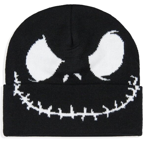 The Nightmare Before Christmas Jack Skellington Big Face Adult Cuff Beanie for M